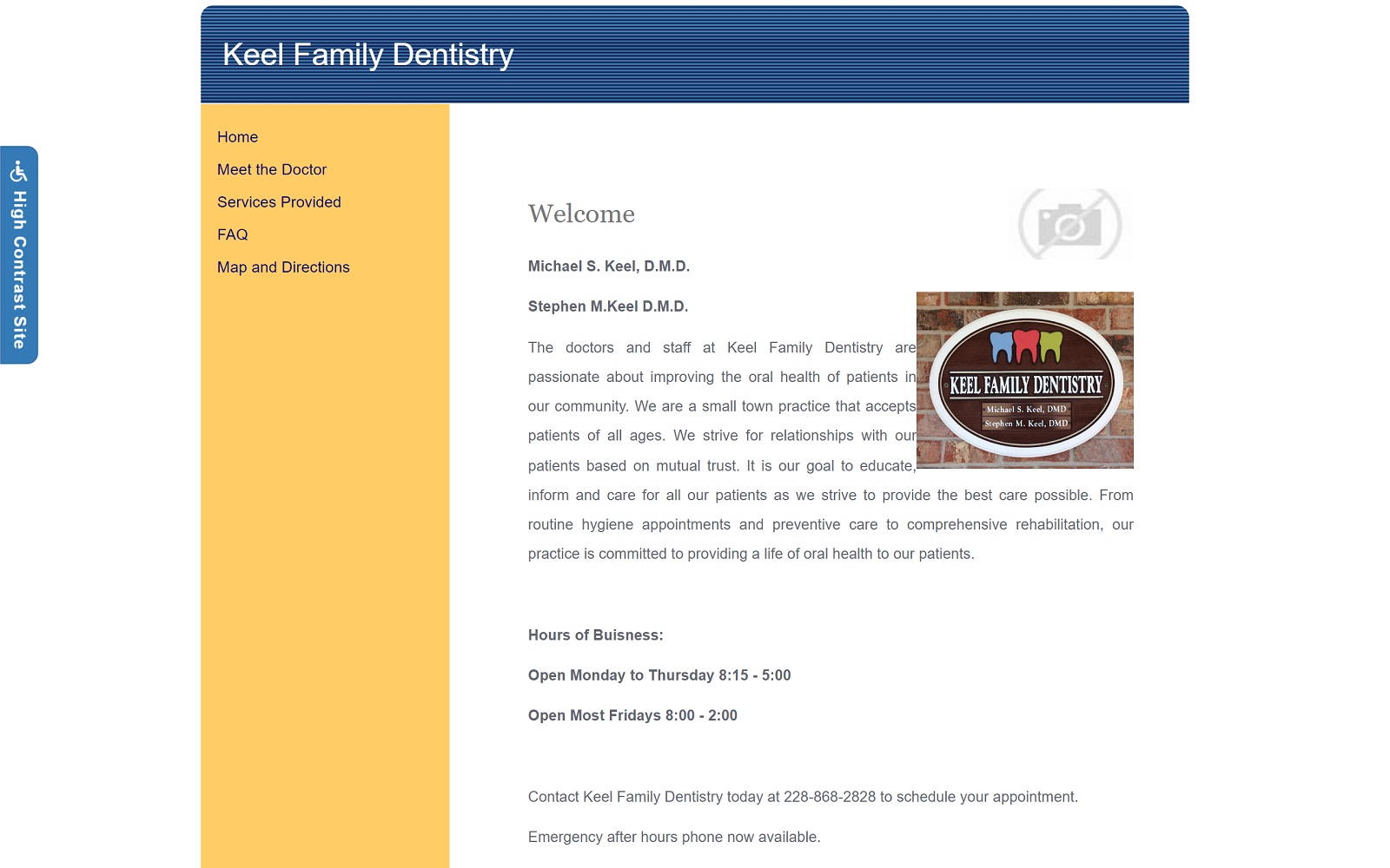 Keelfamilydentistry. Com screenshot