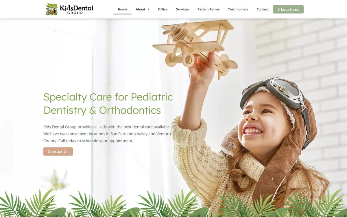 kidsdental.com screenshot