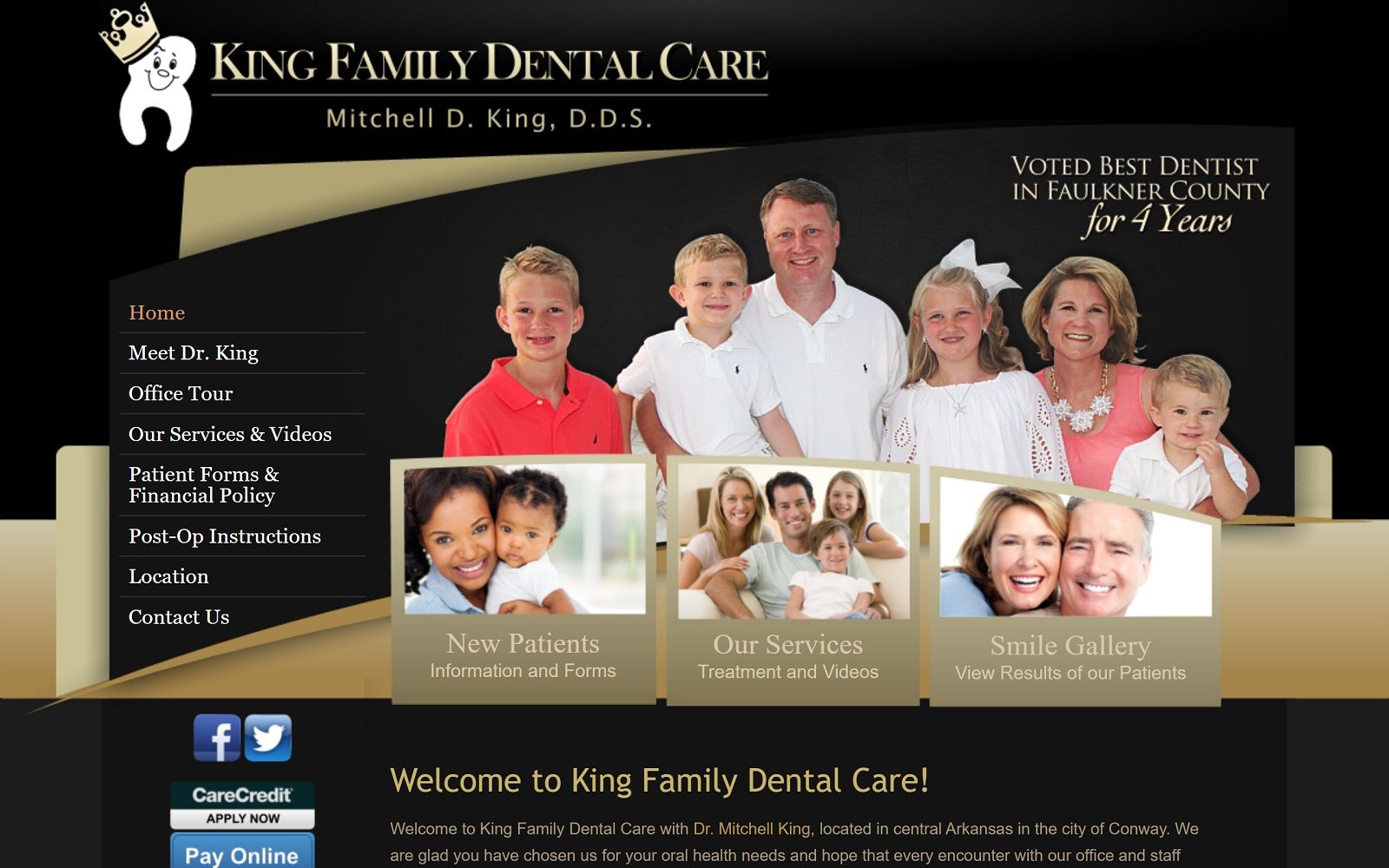 Kingfamilydental. Com screenshot