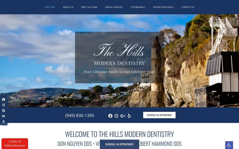 Lagunahillsdentists. Com screenshot