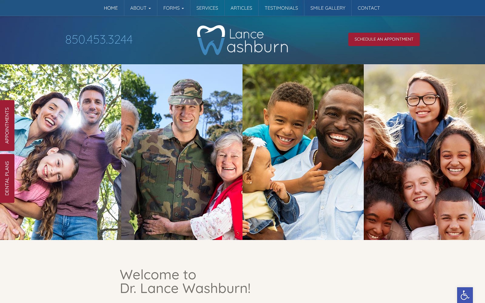 Lancewashburndental. Com screenshot