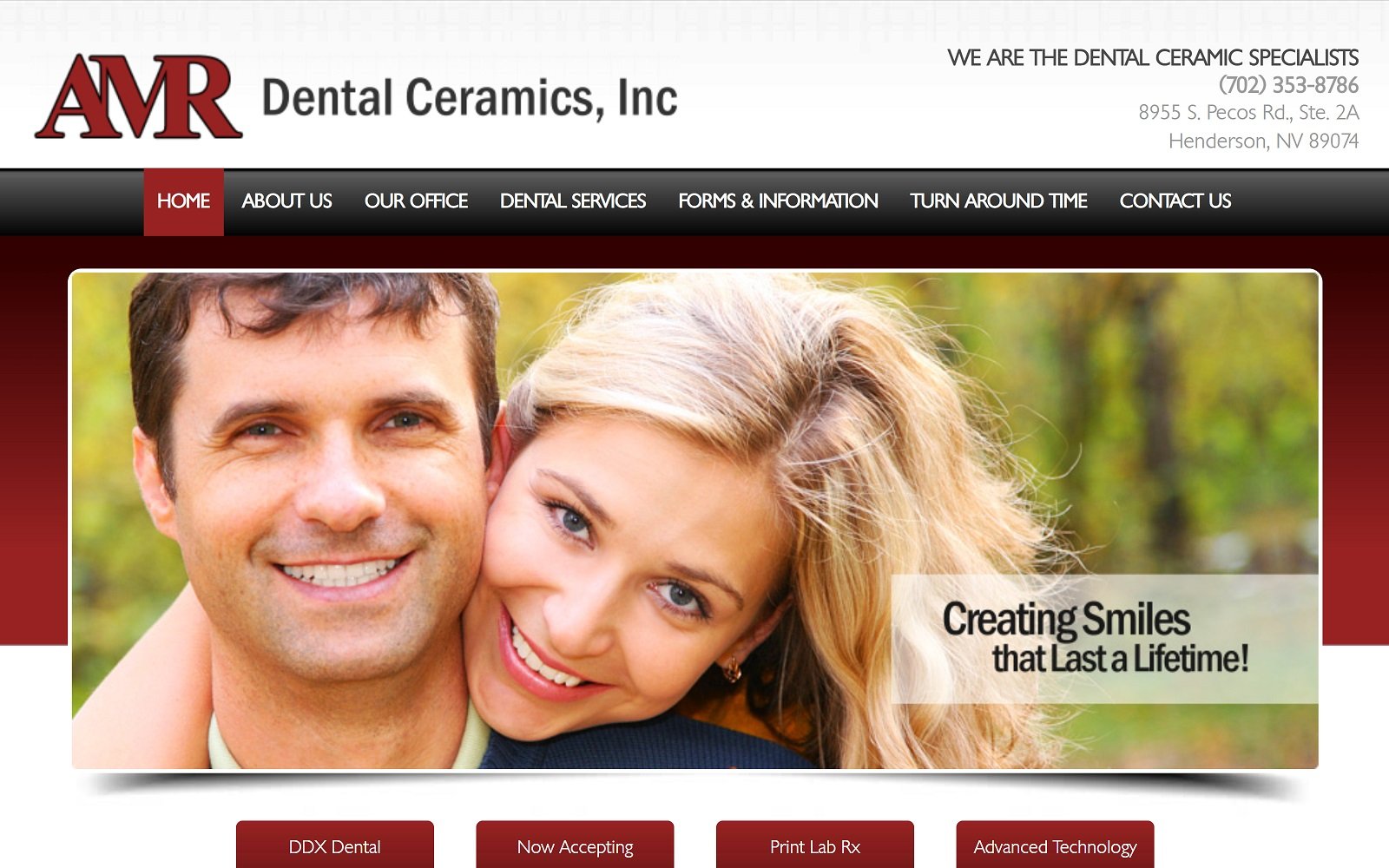 Lasvegasdentallab. Com screenshot