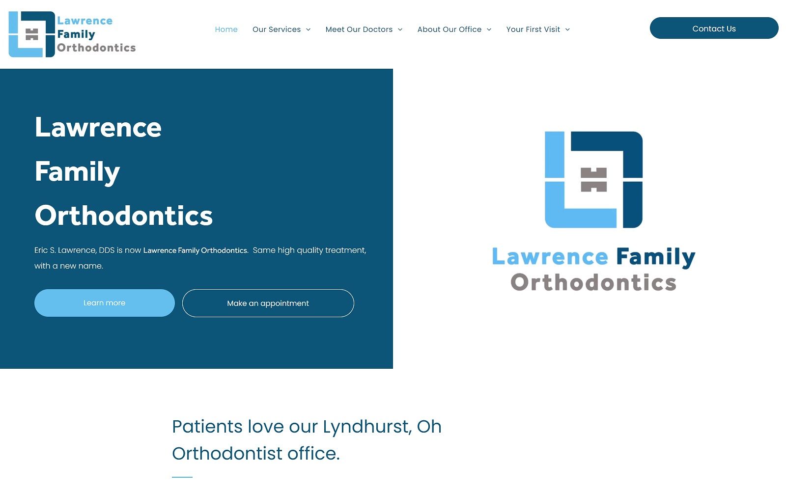 Lawrencefamilyorthodontics. Com screenshot