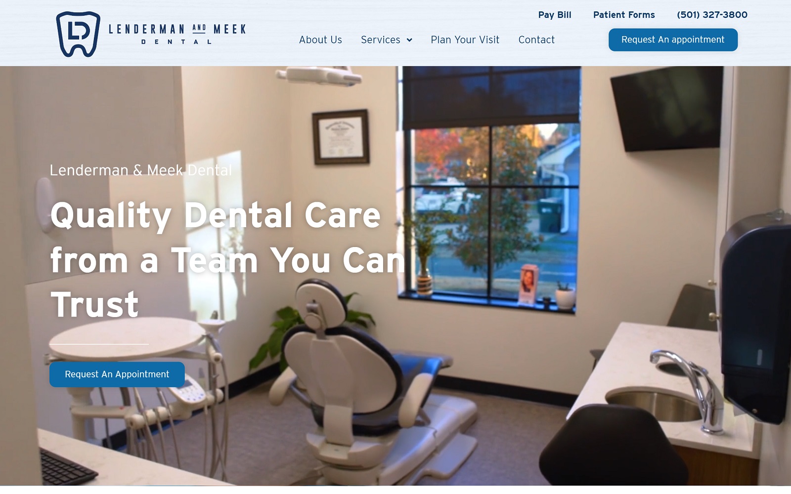 Lendermanmeekdental. Com screenshot