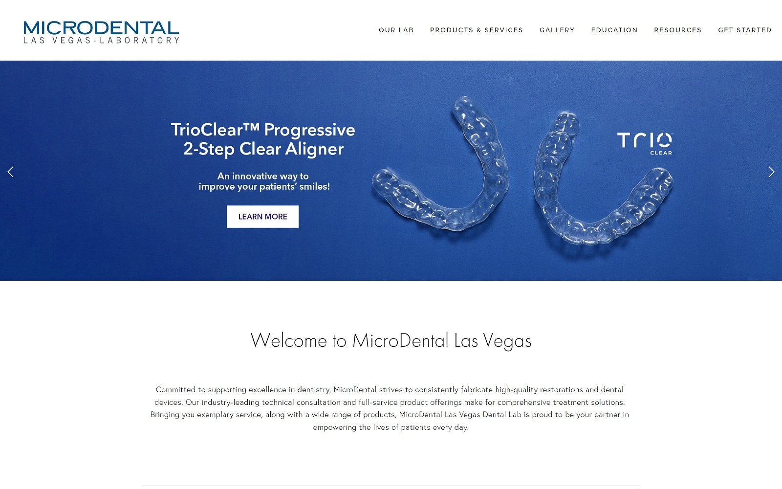 Microdentallasvegas. Com screenshot