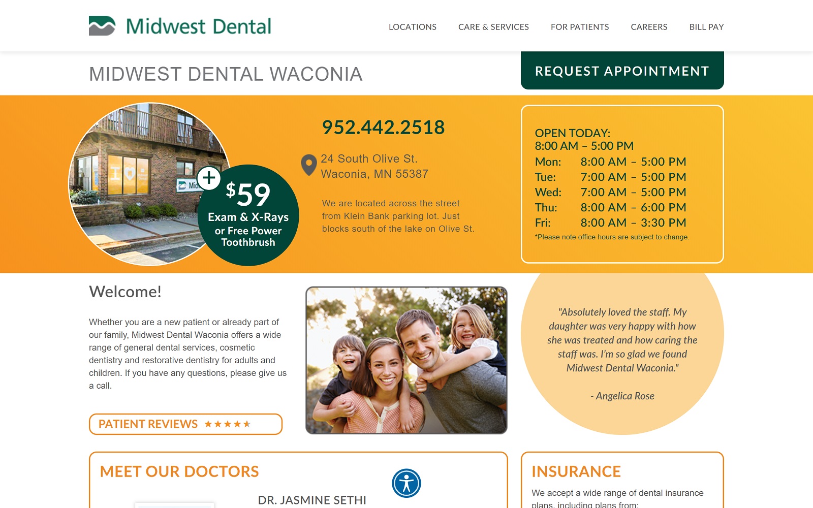 Midwest-dental. Com_locations_minnesota-dental-centers_waconia-mn screenshot