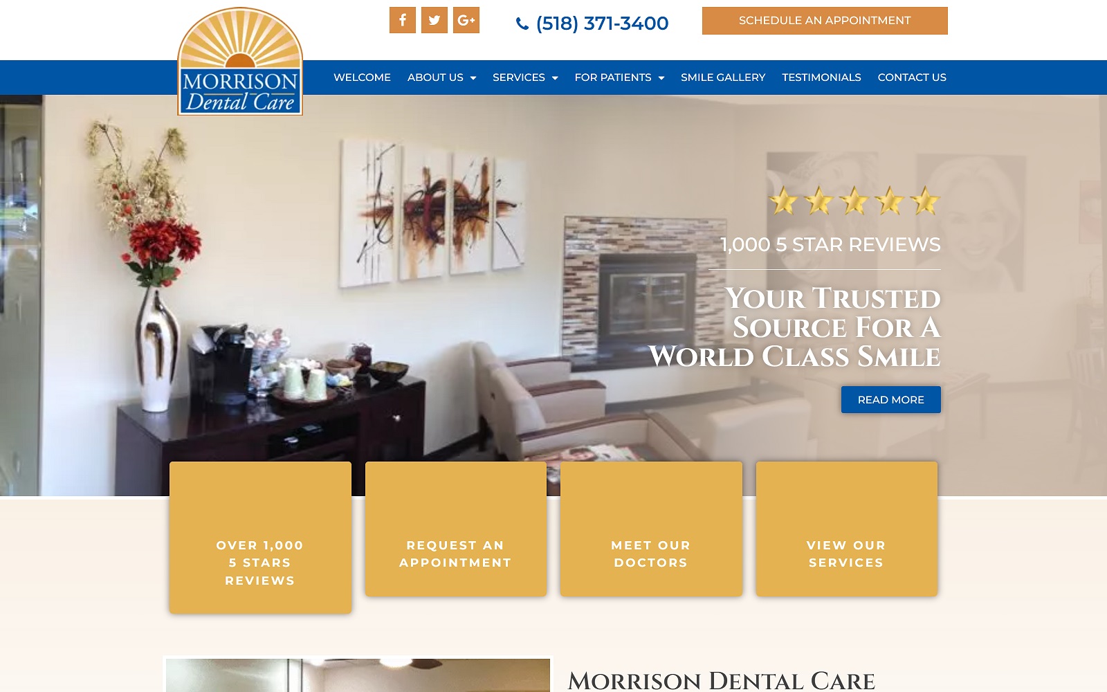 Morrisondentalcare. Com screenshot