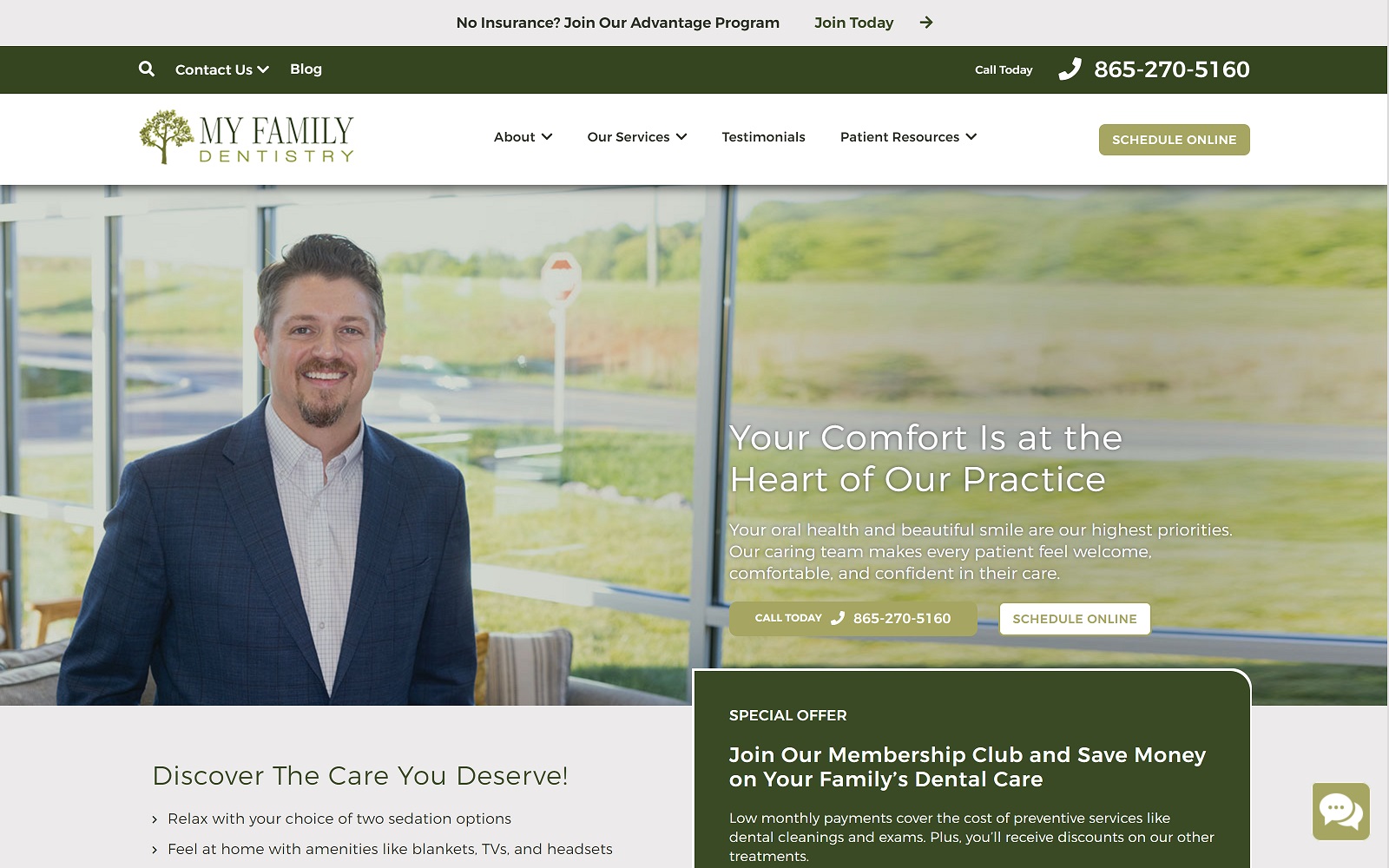 Myfamilydentistry. Com screenshot