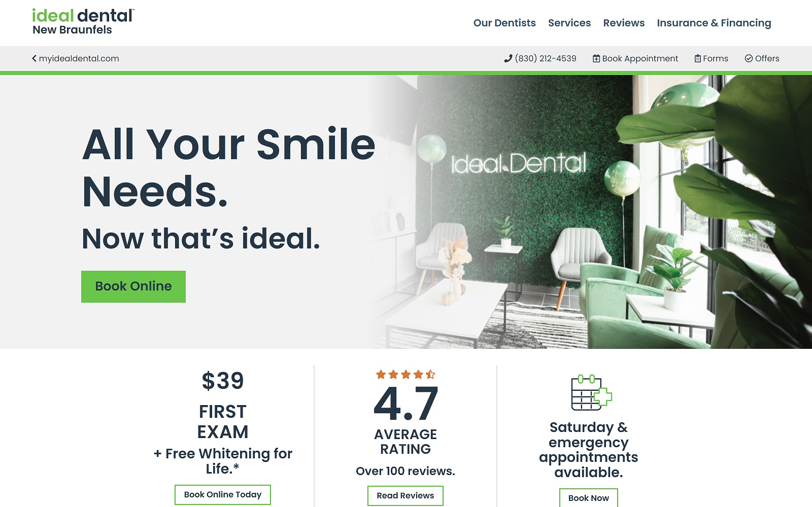 Myidealdental. Com_new-braunfels screenshot