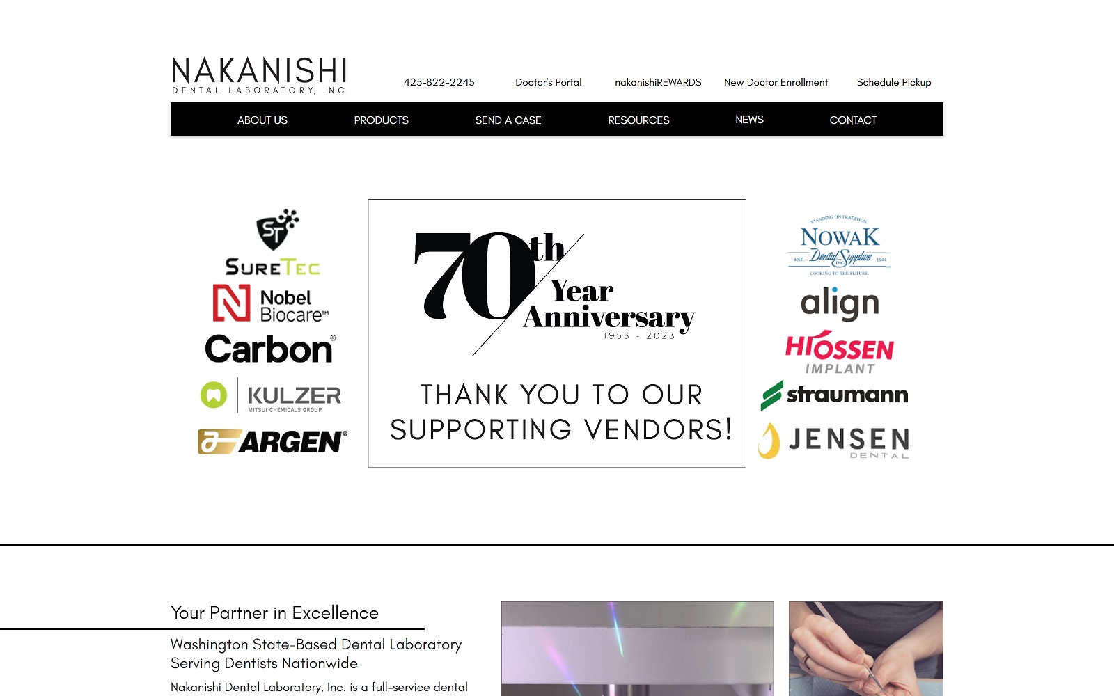 Nakanishidentallab. Com screenshot