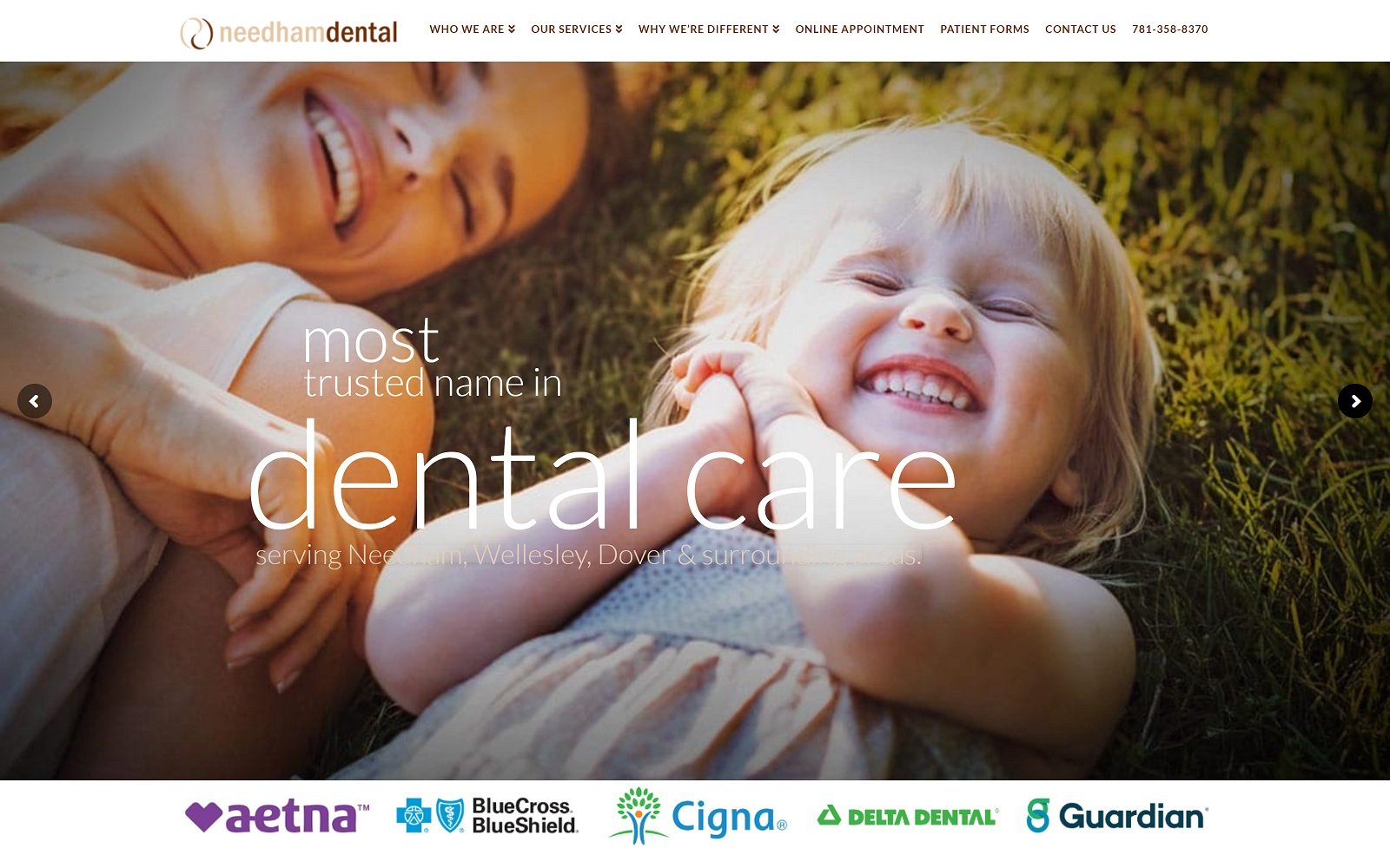 Needhamdental. Com screenshot