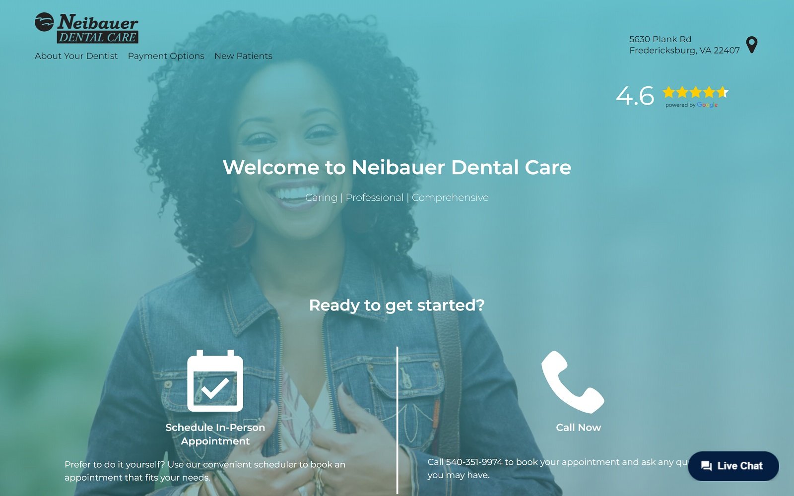 Neibauerdentalharrisoncrossing. Com screenshot