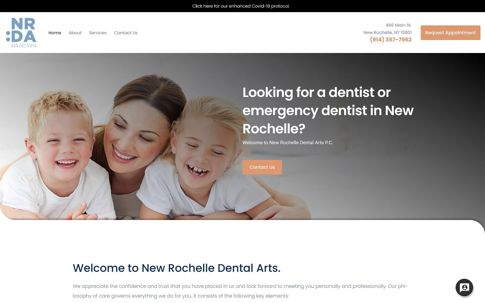 Newrochelle-dental. Com screenshot