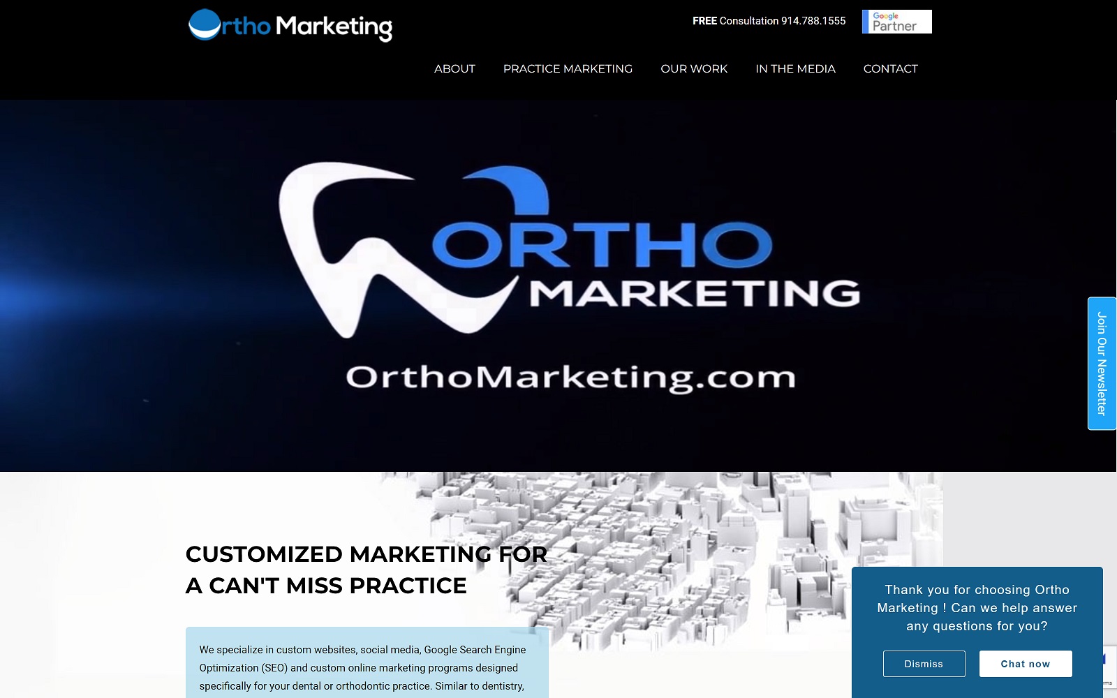 orthomarketing.com screenshot