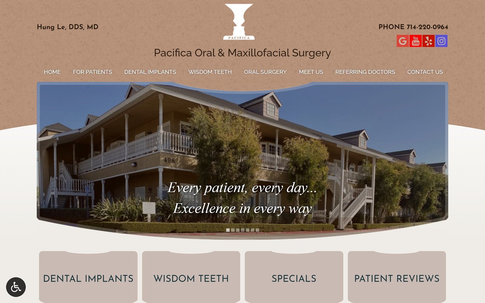 Pacificasurgery. Com screenshot