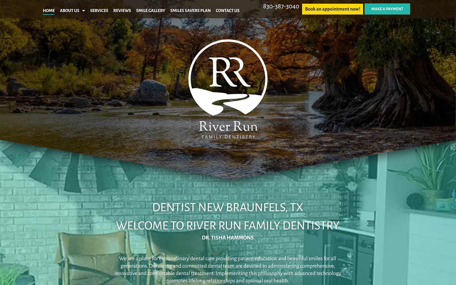 Riverrunfamilydentistry. Com screenshot