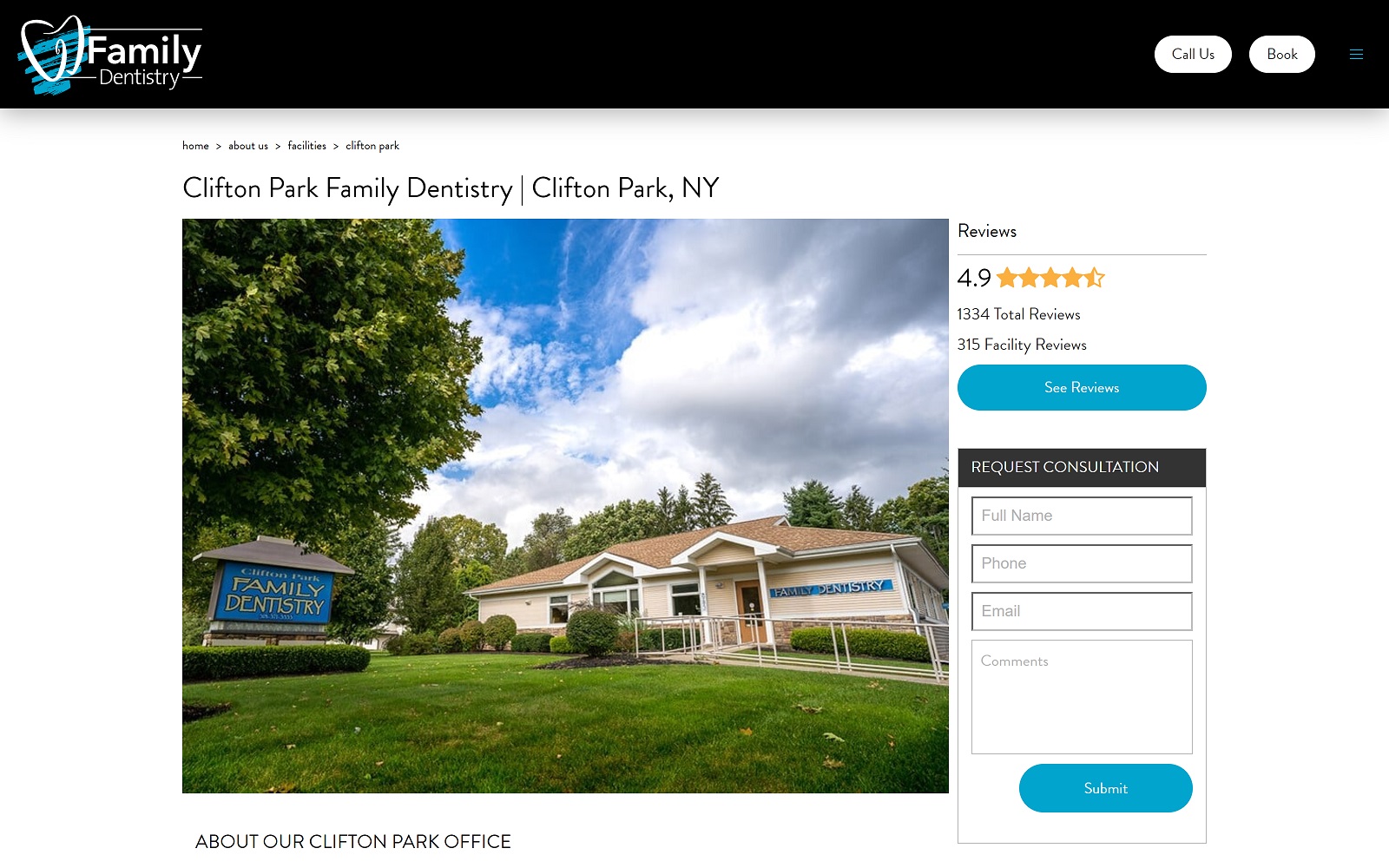 Saratogaspringsdentists. Com_clifton-park-family-dentistry screenshot