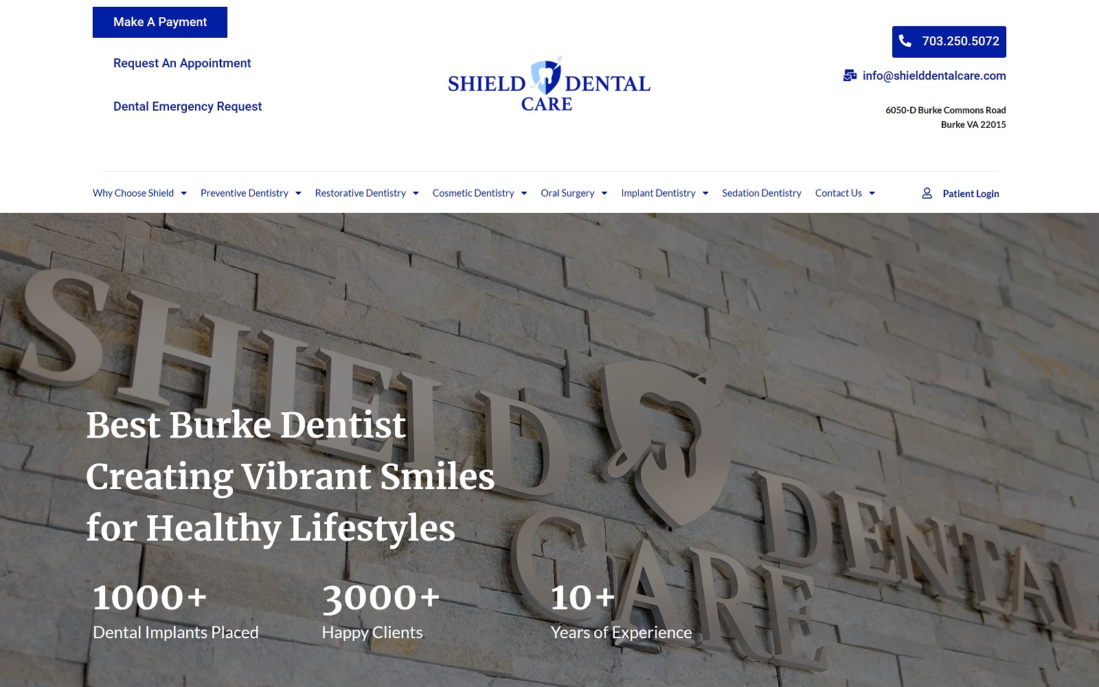 Shielddentalcare. Com screenshot