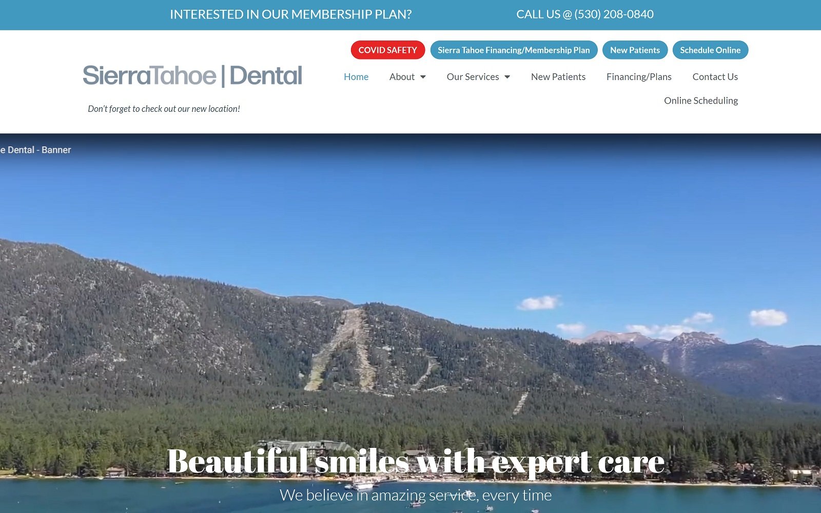 Sierratahoedental. Com screenshot