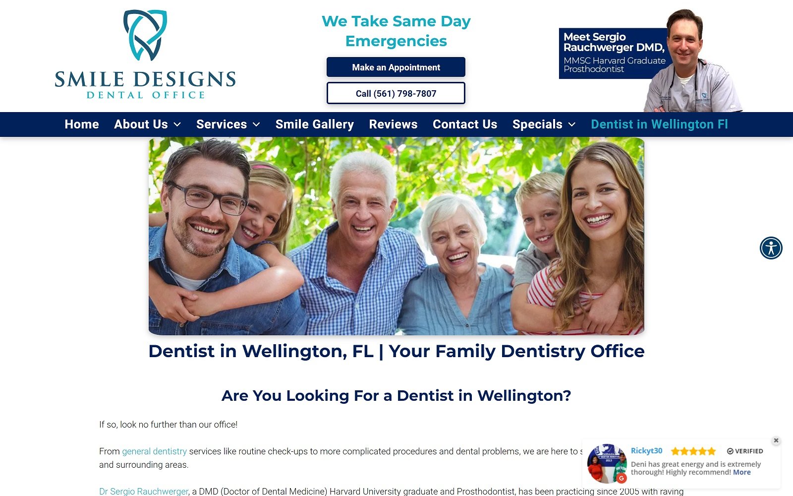 Smiledesignsllc. Com_dentist-in-wellington-fl screenshot