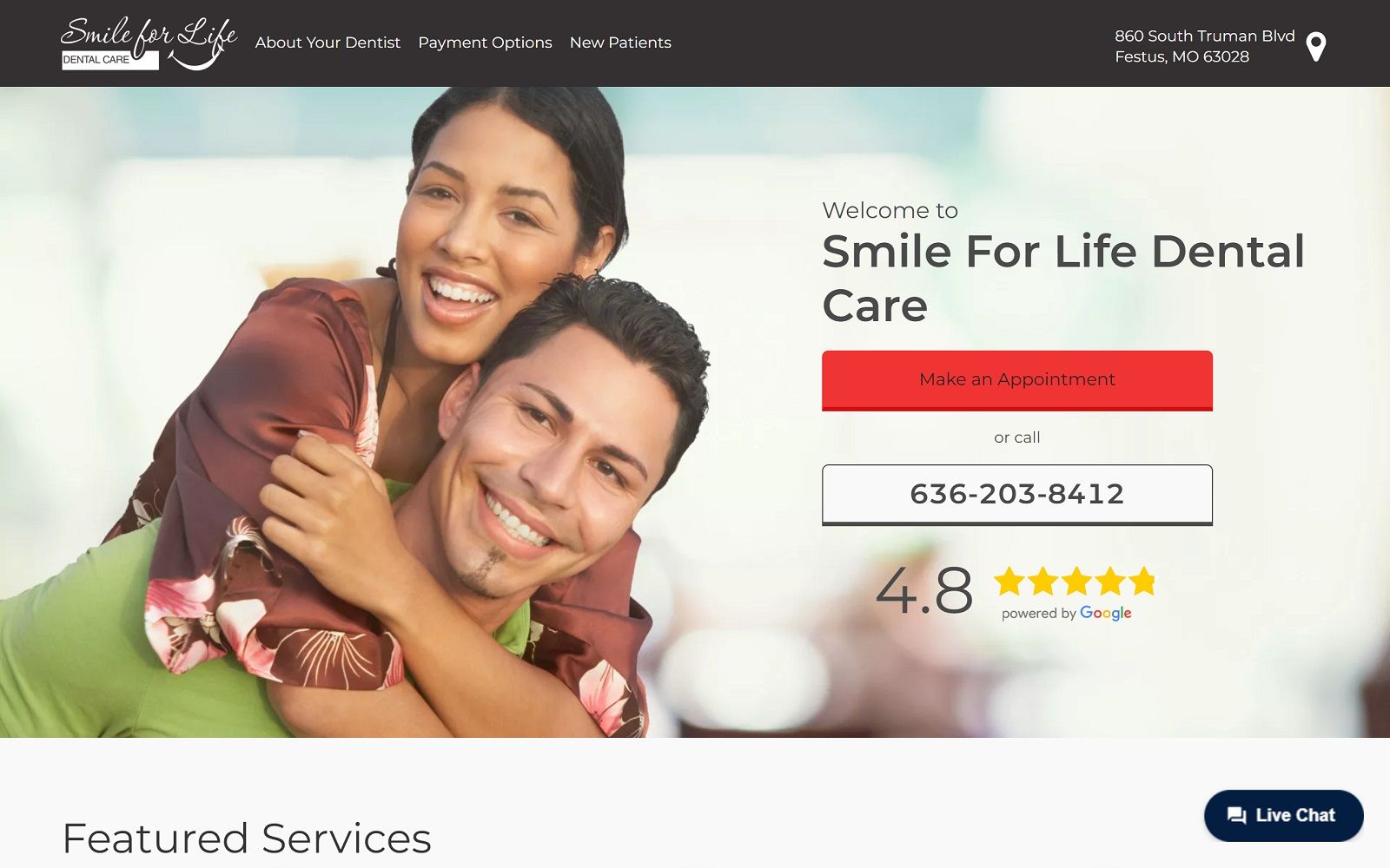 Smileforlifedentalcare. Com screenshot