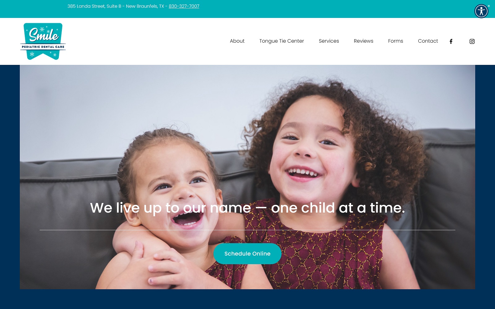 Smilepediatricdentalcare. Com screenshot