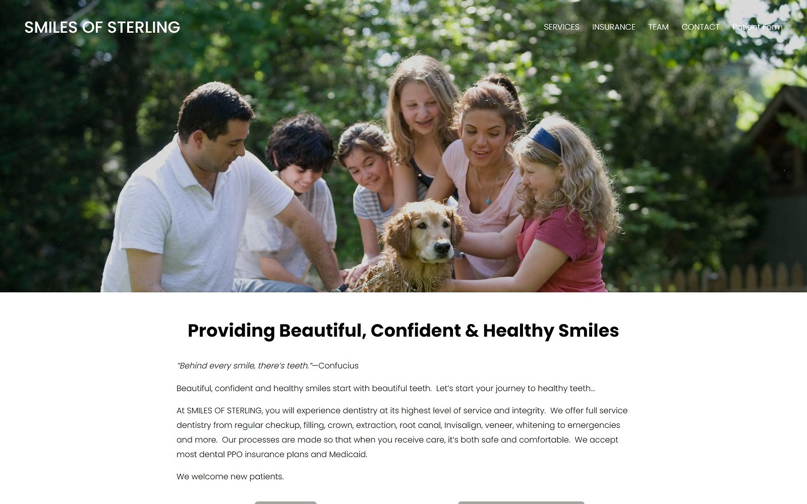 Smilesofsterling. Com screenshot