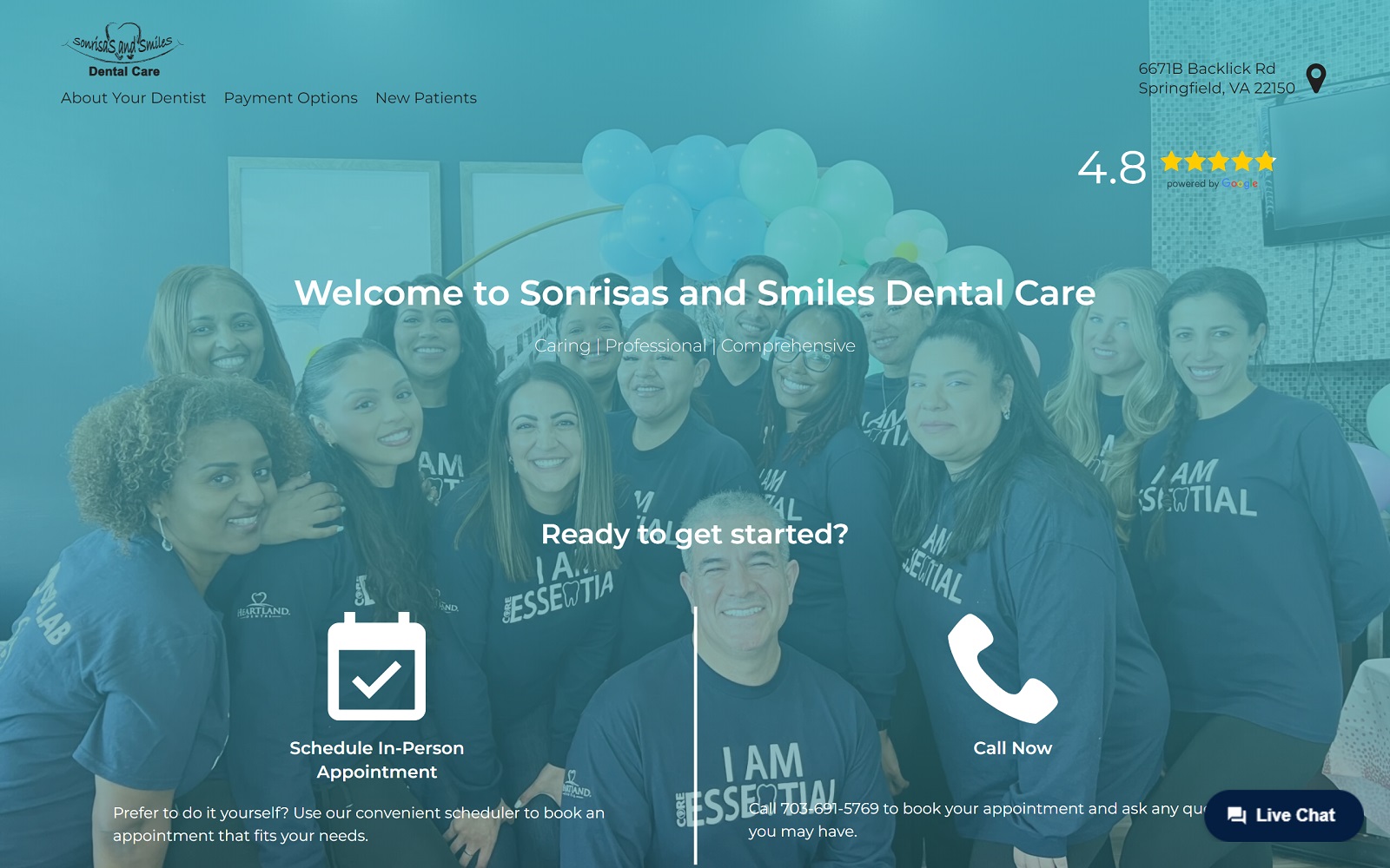 Sonrisasandsmiles. Com screenshot