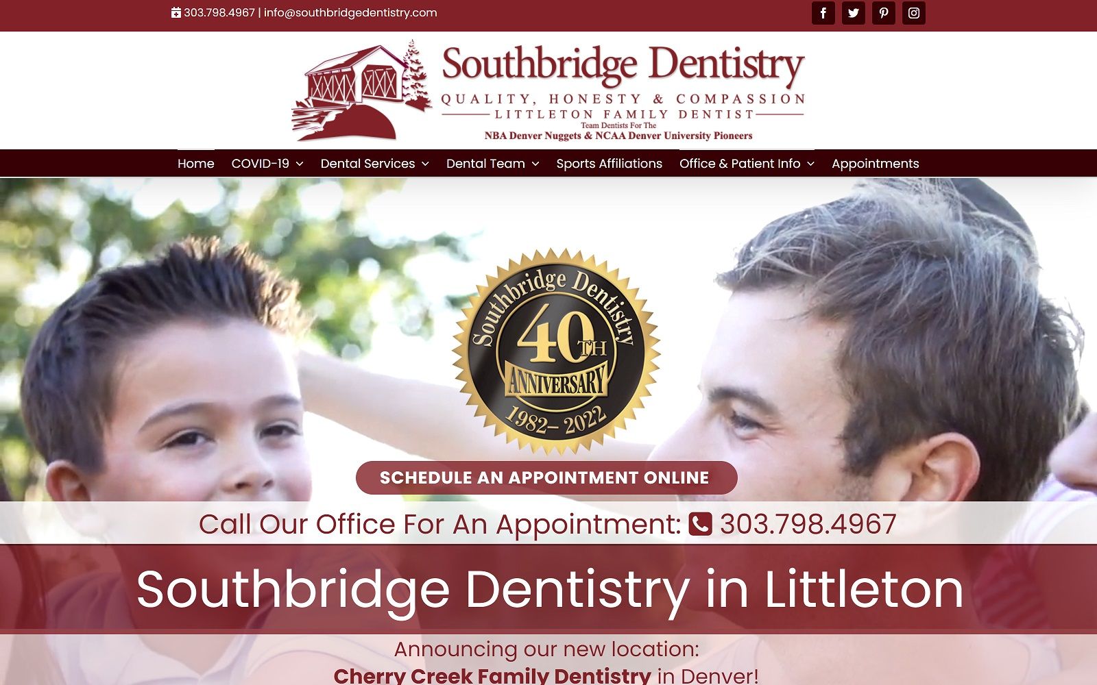 Southbridgedentistry. Com screenshot