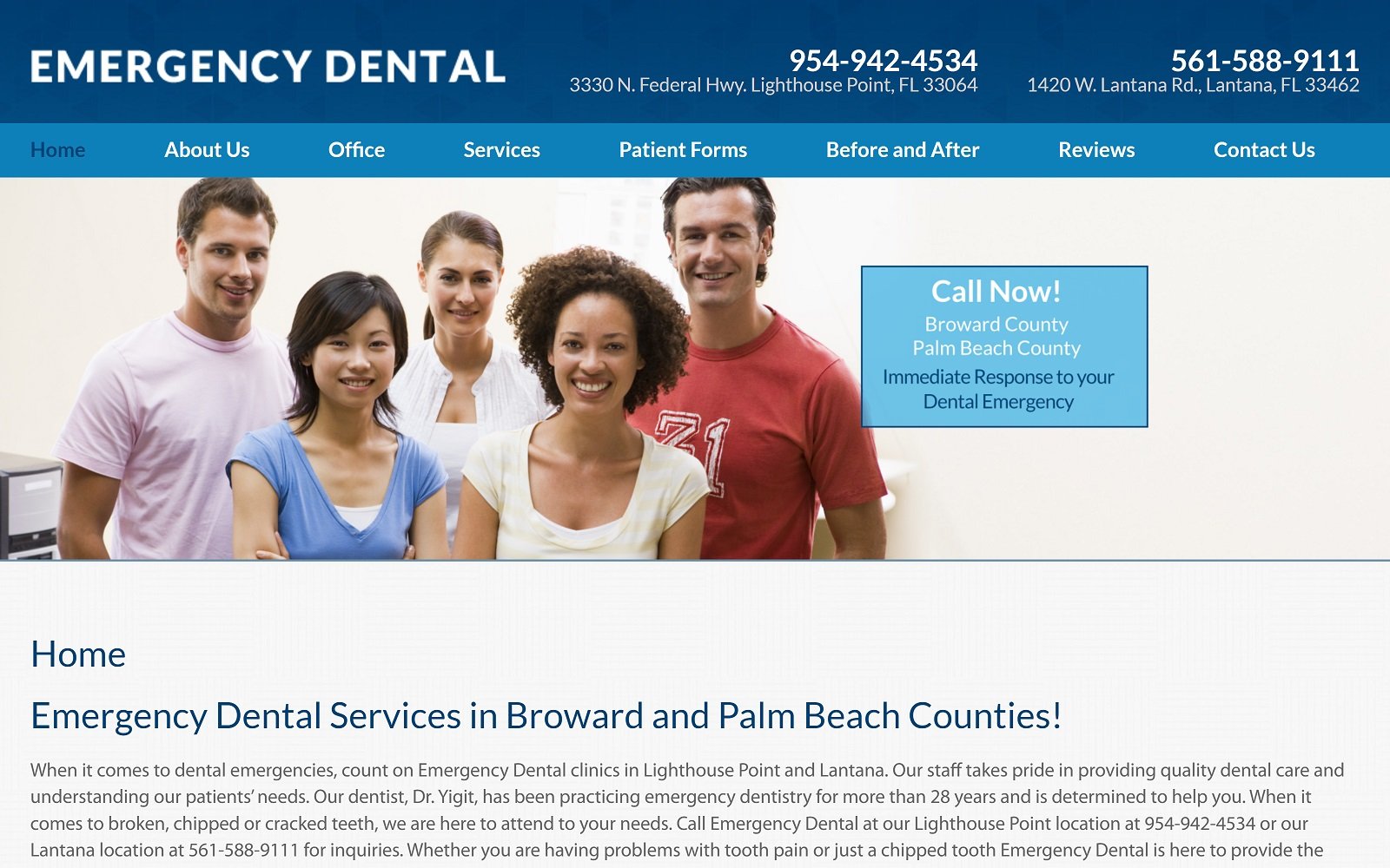 Southfloridaemergencydental. Com screenshot