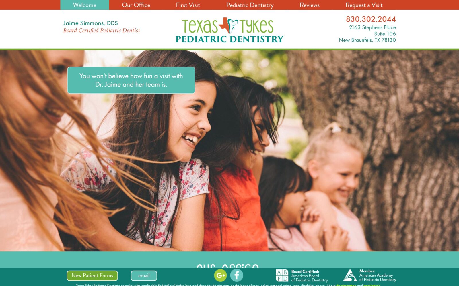 Texastykespediatricdentistry. Com screenshot