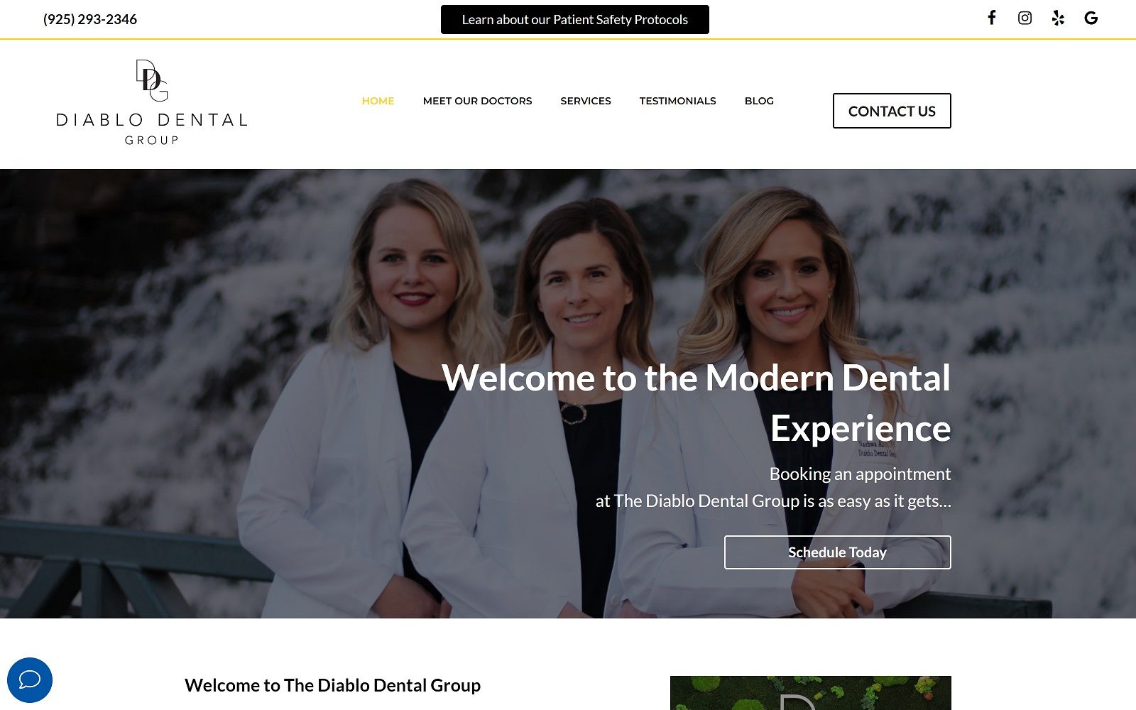 Thediablodentalgroup. Com screenshot