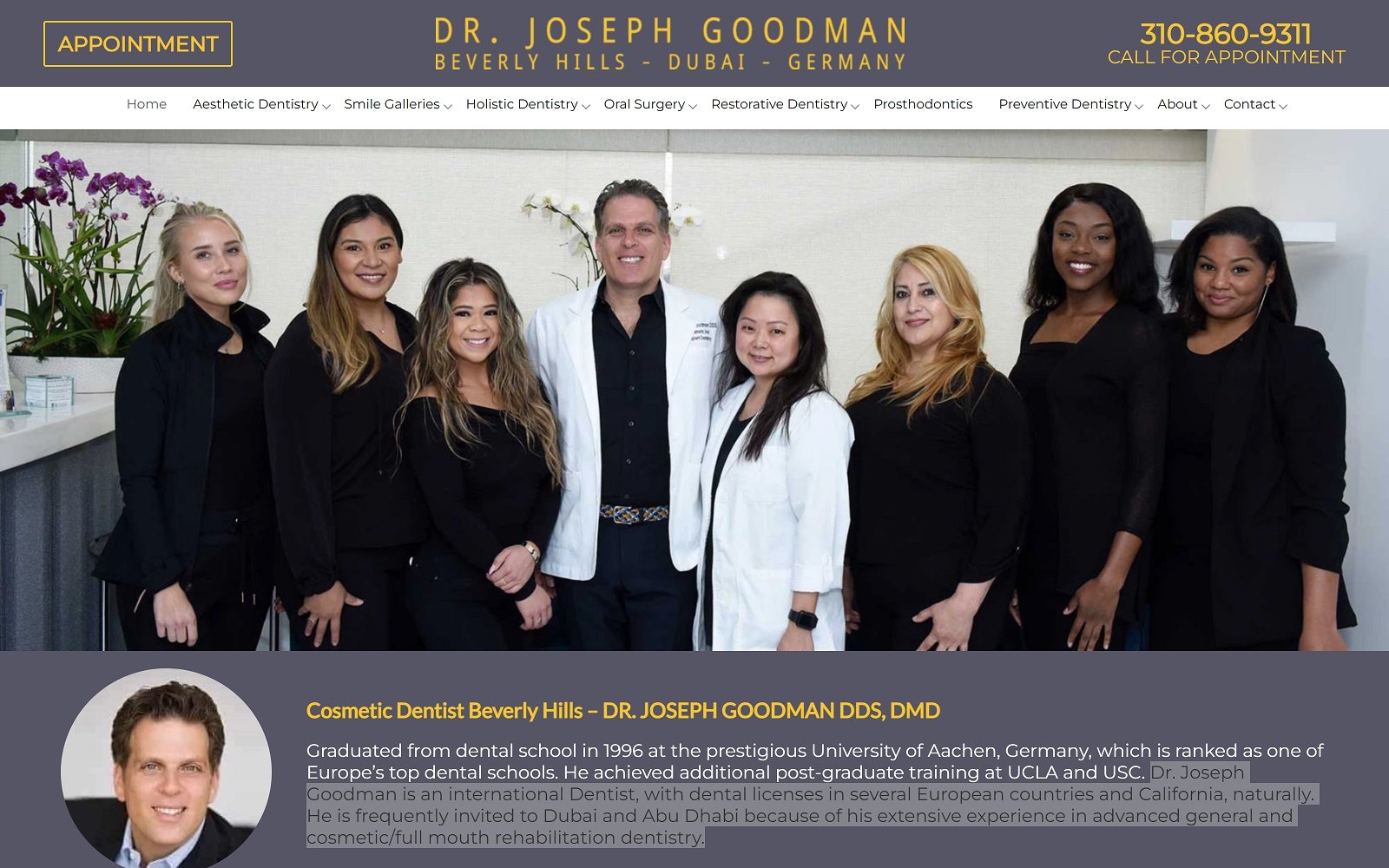 Topbeverlyhillsdentist. Com screenshot