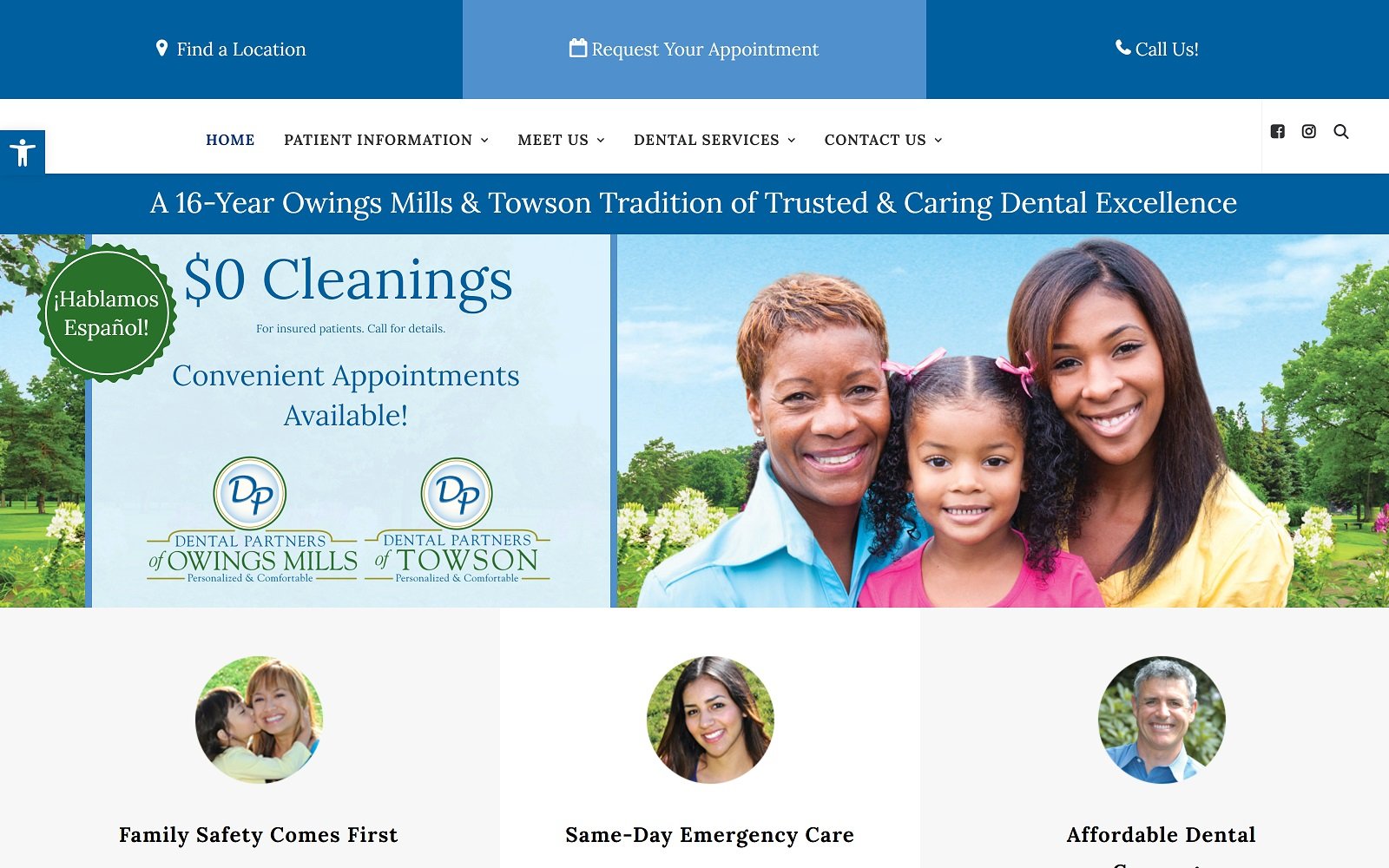 Towsondentistry. Com screenshot