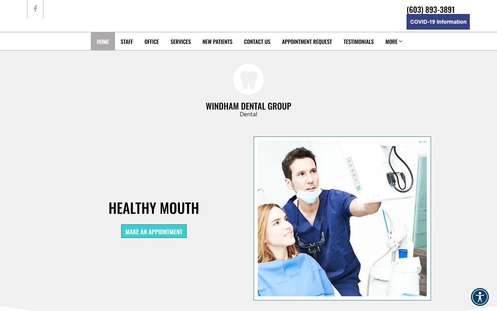 Windhamdentalgroupnh. Com screenshot