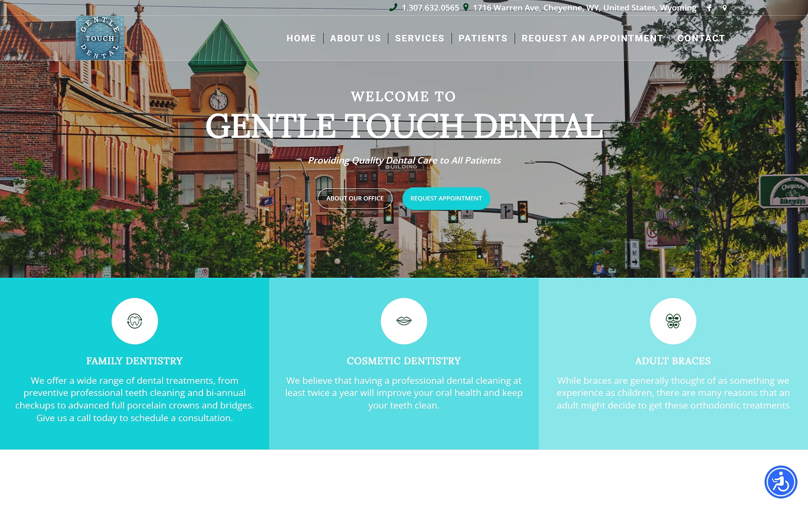 Yourcheyennedentist. Com screenshot