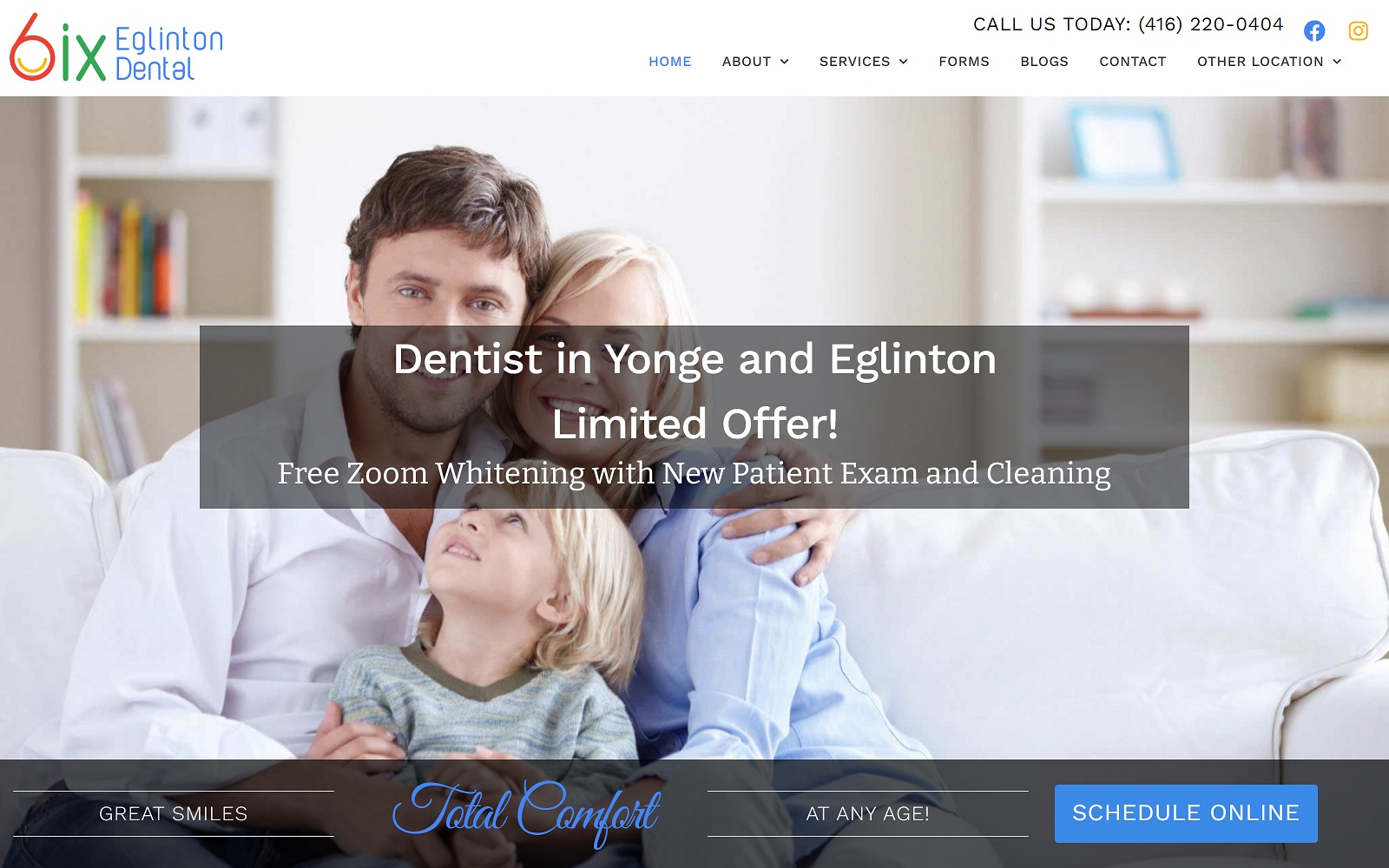 6ixeglintondental.ca screenshot