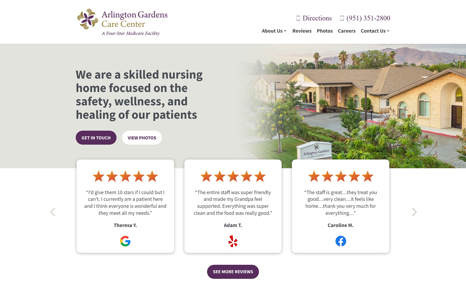 arlingtongardenscc.com screenshot