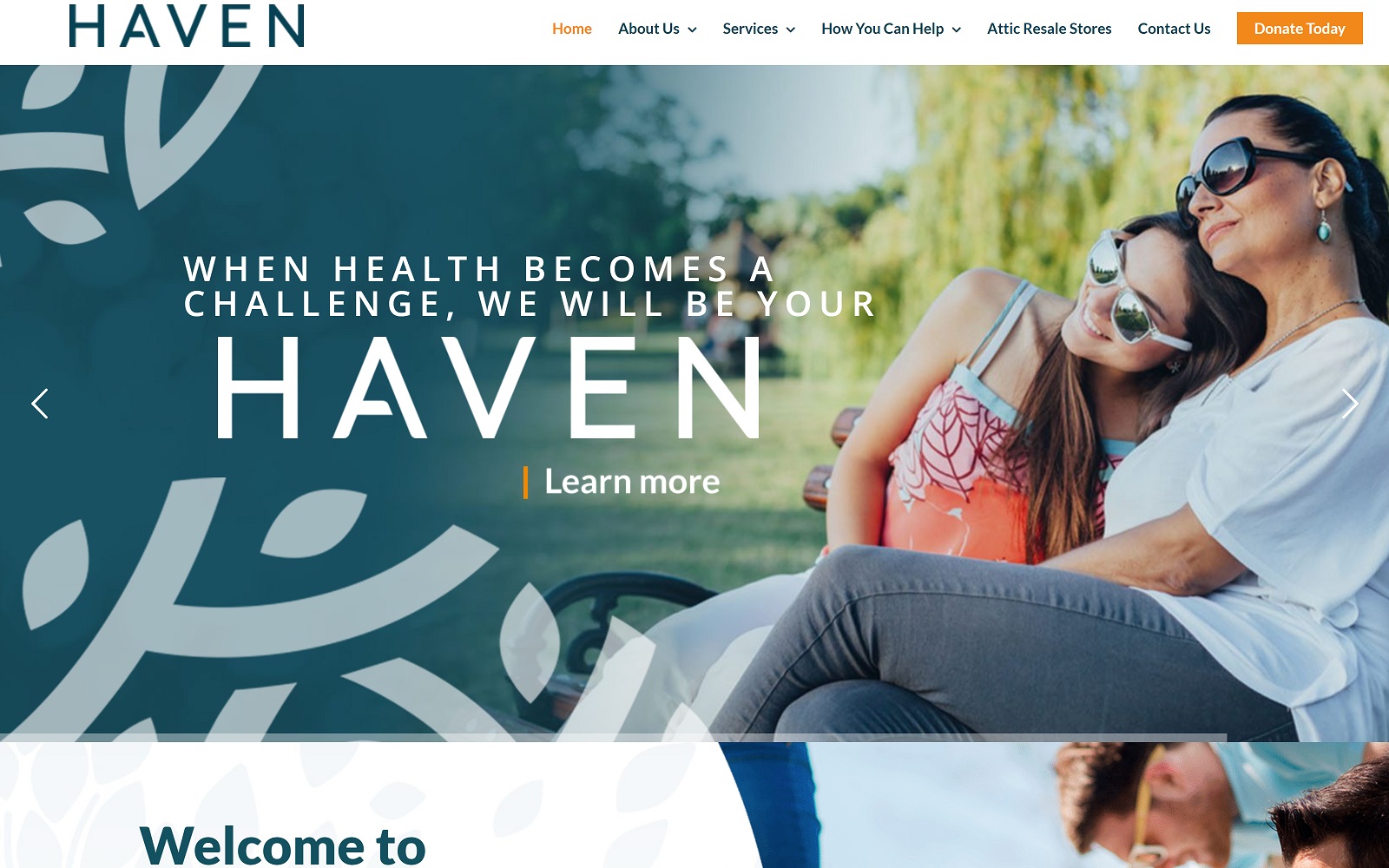 beyourhaven.org screenshot