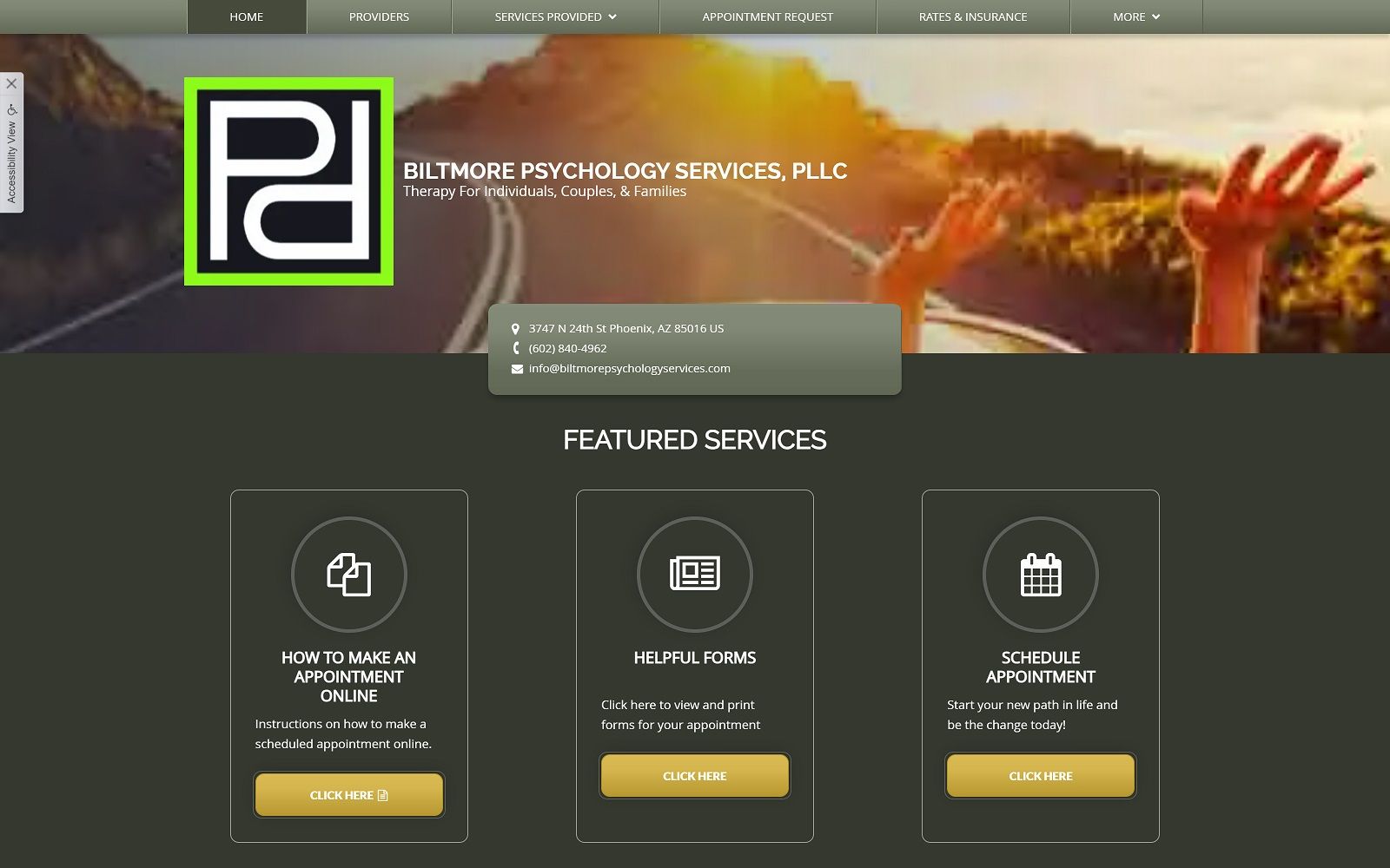 biltmorepsychologyservices.com screenshot