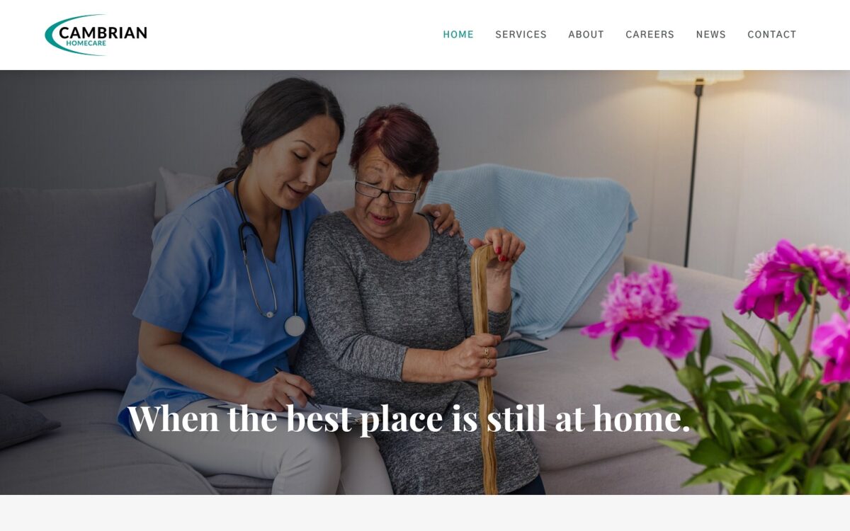 cambrianhomecare.com screenshot