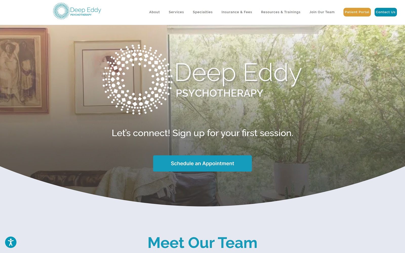 deepeddypsychotherapy.com screenshot