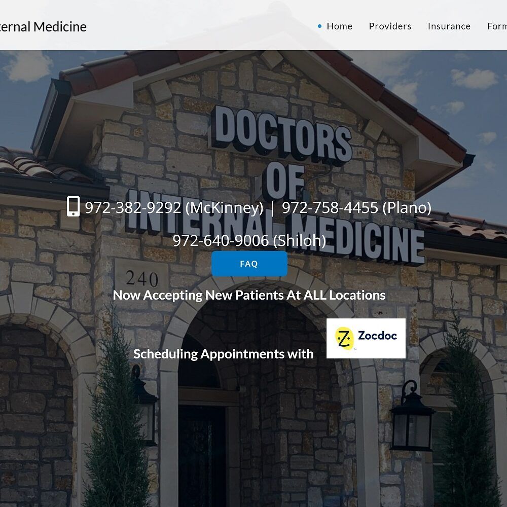 doctorsofinternalmedicine.com screenshot