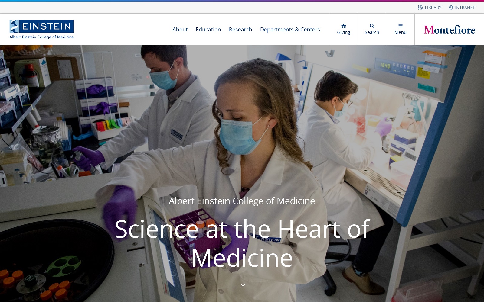 einsteinmed.edu screenshot