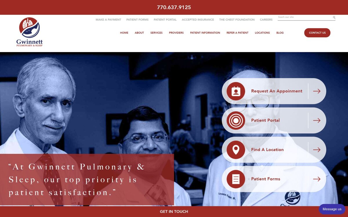 gwinnettlung.com screenshot