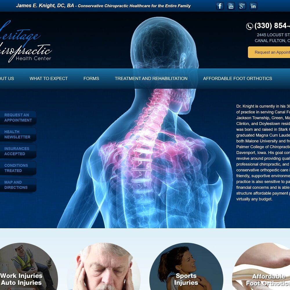 heritagechirohealth.com screenshot