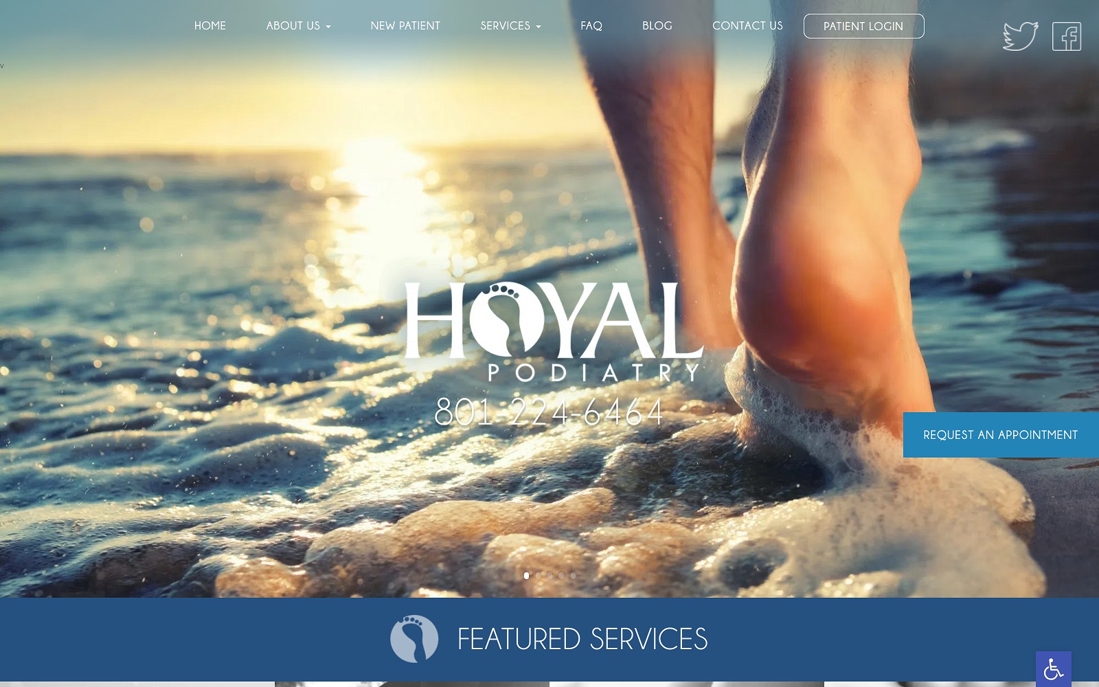 hoyalpodiatry.com screenshot