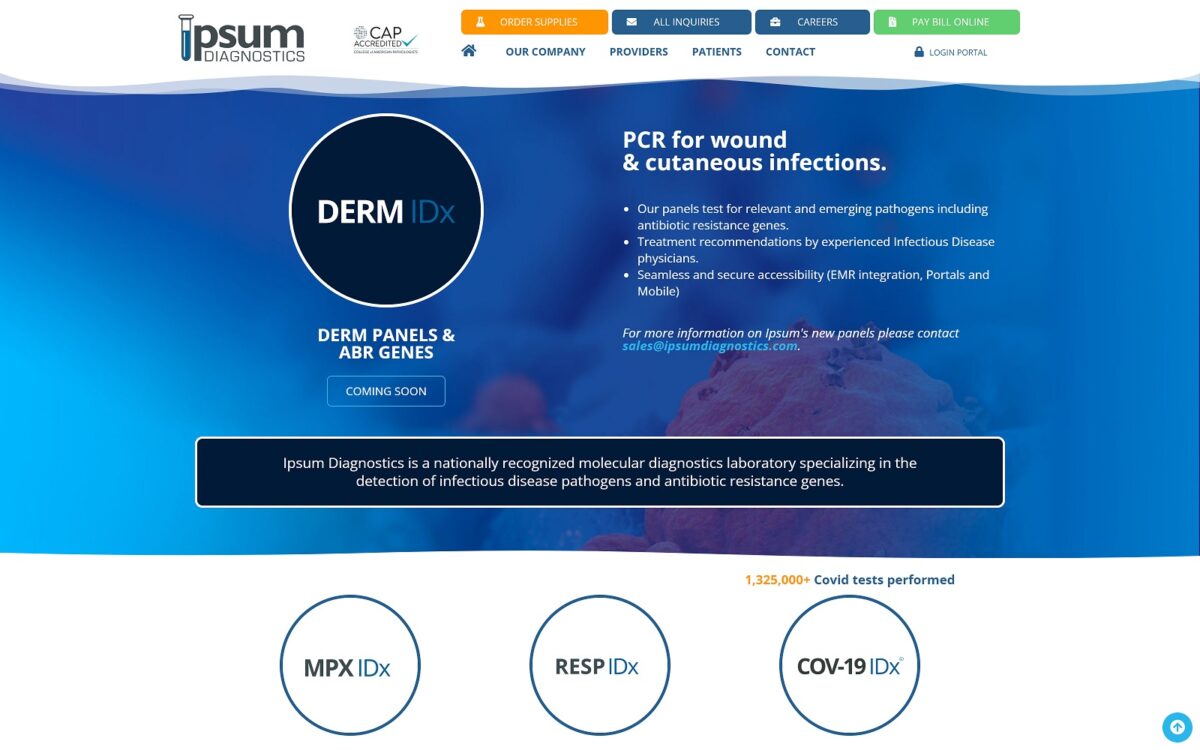 ipsumdiagnostics.com screenshot