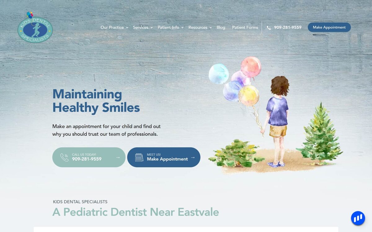 kidsdentalspecialists.com screenshot