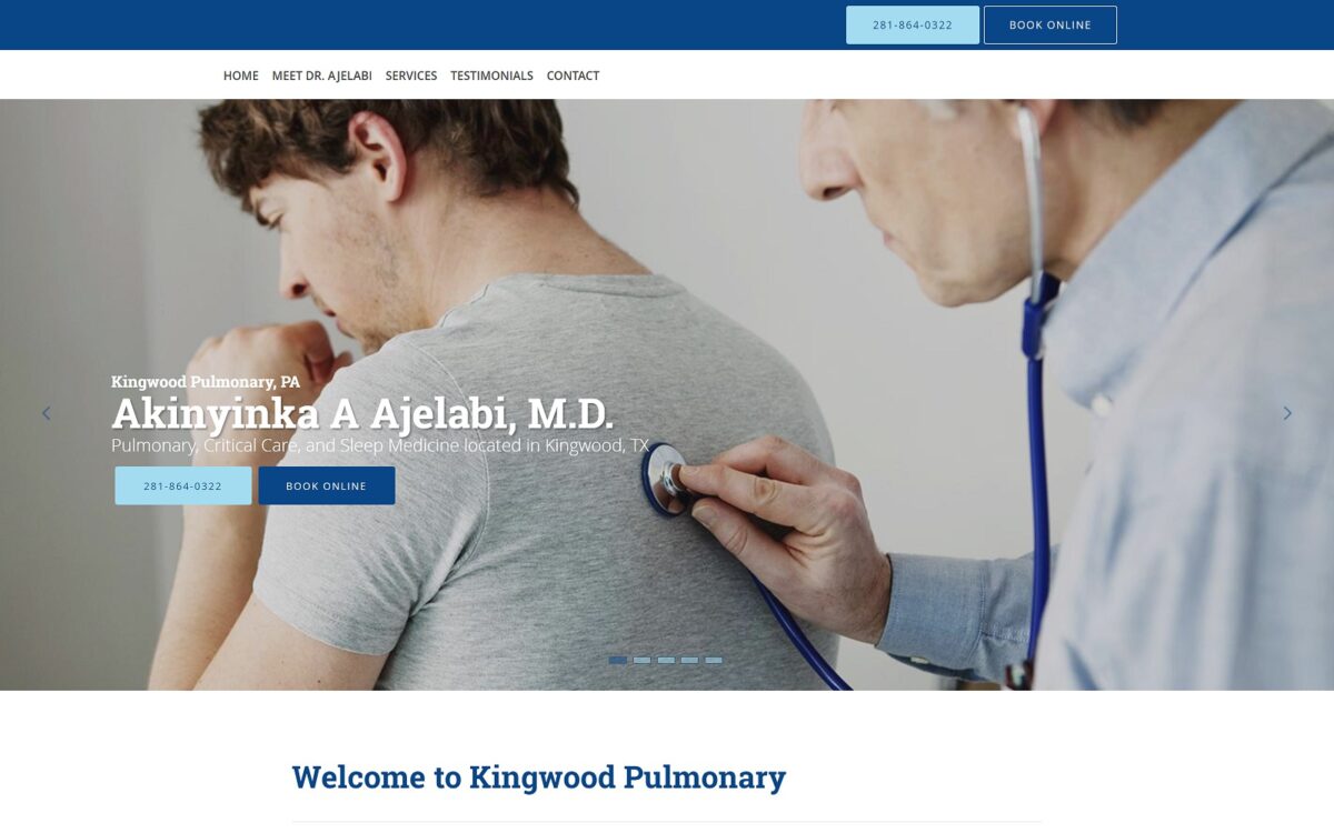 kingwoodpulmonarypa.com screenshot